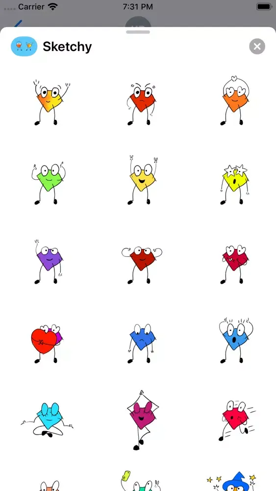 Sketchy - Sticker Pack স্ক্রিনশট